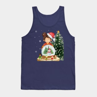 Little Girl's Christmas Night Tank Top